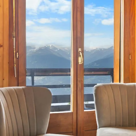 Mars 404-406 Sur La Place Du Village A Avec Vue Sur Les Alpes * Anzère