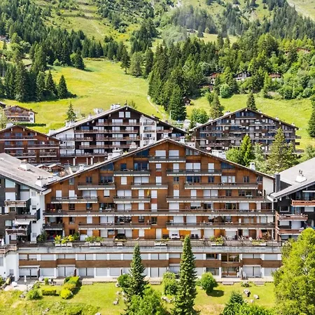 Appartamento Mars 404-406 Sur La Place Du Village A Avec Vue Sur Les Alpes Anzère