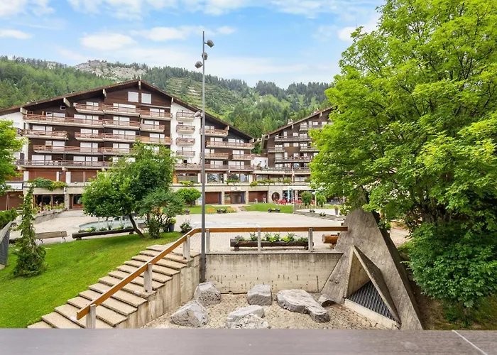 Appartement Mars 404-406 Sur La Place Du Village A Avec Vue Sur Les Alpes Anzère